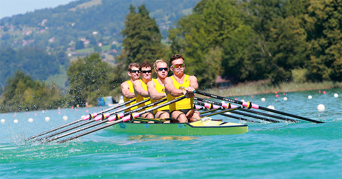 The Australian Rowing team join Sprongo