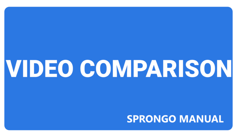 Sprongo Manual – Video Comparison